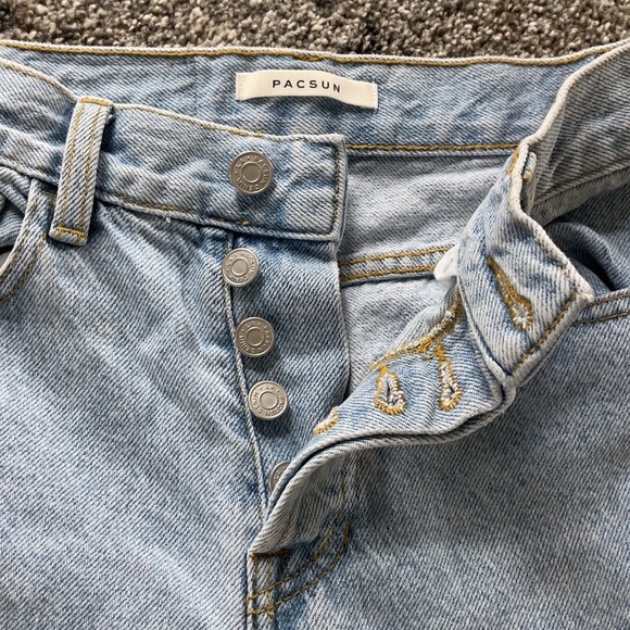 PACSUN High Rise Straight Denim Jeans - Picture 3 of 5